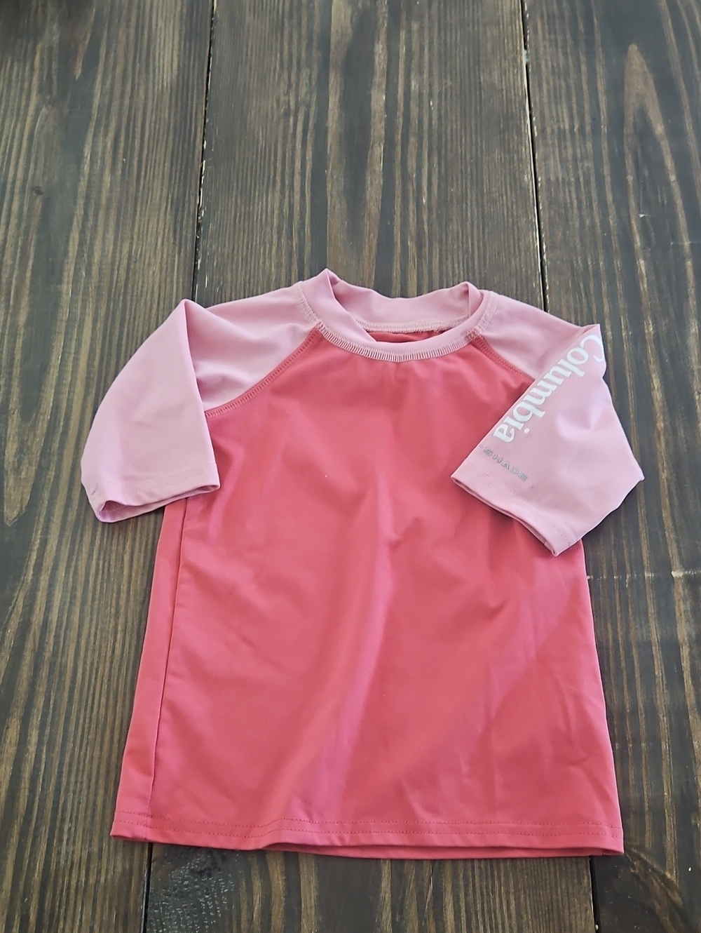 Columbia Omni Shade Toddler 3/4 Sleeve Pink Rashguard Size 3T